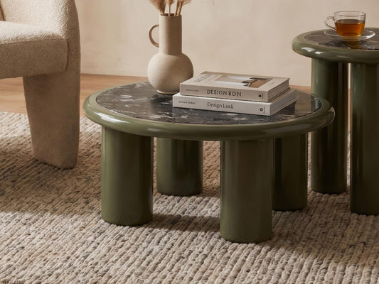 Tiber Coffee Table Olive / Grey Stone