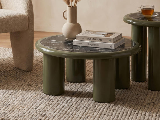 Tiber Coffee Table Olive / Grey Stone