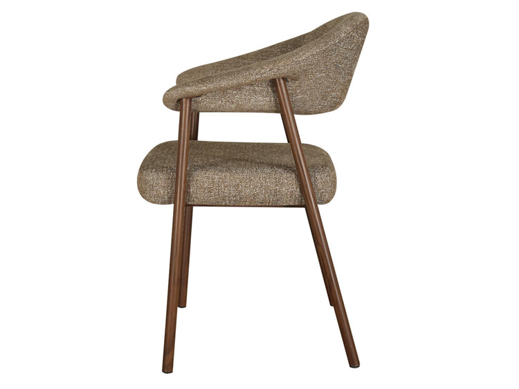 Como Dining Chair Toffee / Dark Walnut Set of 2