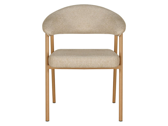 Como Dining Chair Beige / Natural Oak Set of 2