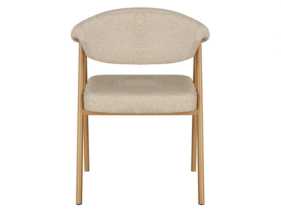 Como Dining Chair Beige / Natural Oak Set of 2