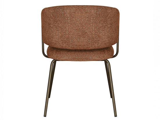 Lumi Dining Chair Cayenne Tweed / Matte Bronze Set of 2
