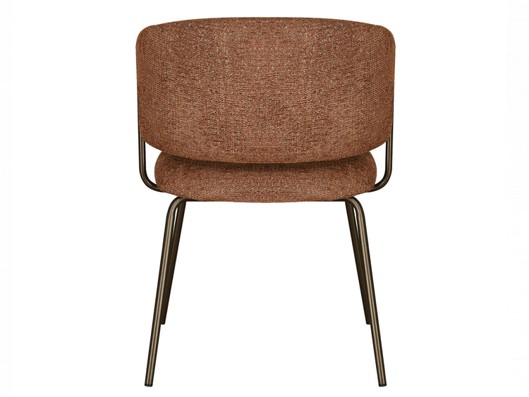 Lumi Dining Chair Cayenne Tweed / Matte Bronze Set of 2
