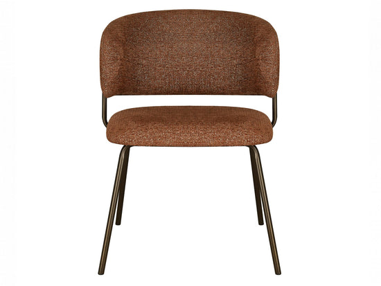 Lumi Dining Chair Cayenne Tweed / Matte Bronze Set of 2