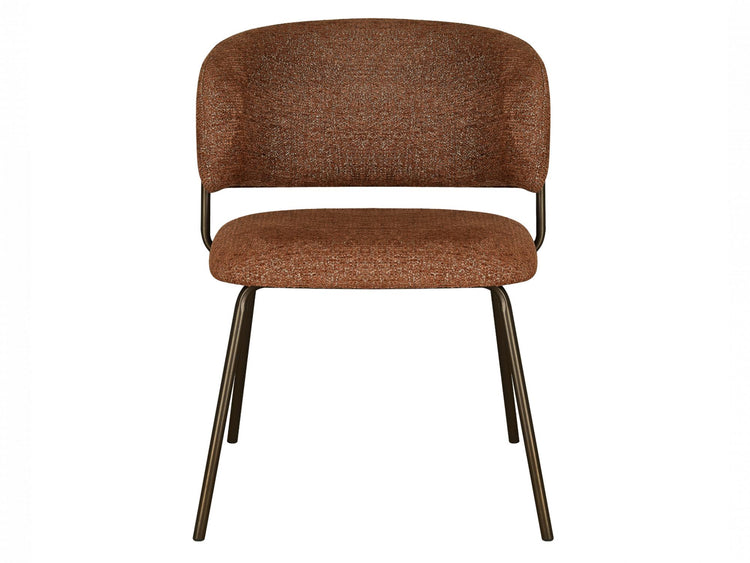 Lumi Dining Chair Cayenne Tweed / Matte Bronze Set of 2