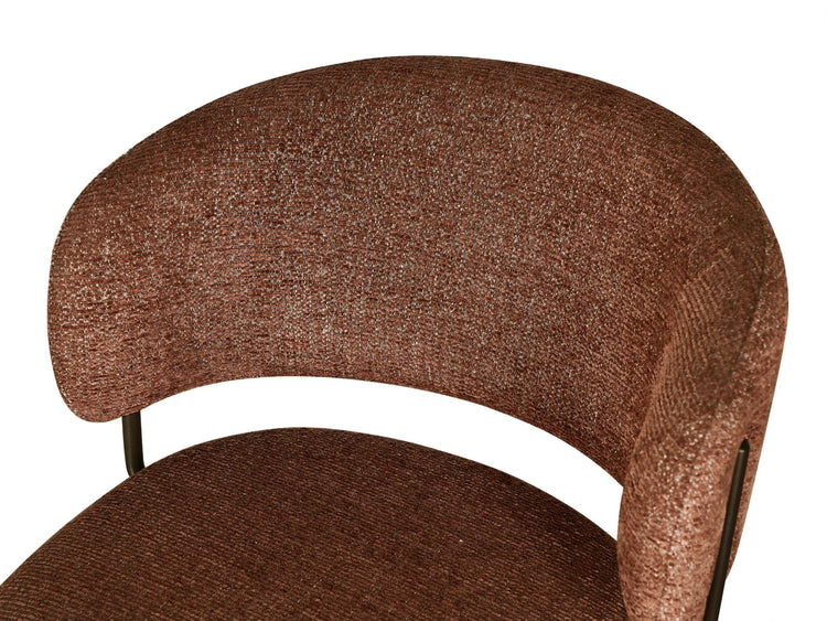 Lumi Dining Chair Cayenne Tweed / Matte Bronze Set of 2