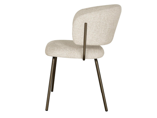 Lumi Dining Chair Camel Tweed / Matte Bronze Set of 2