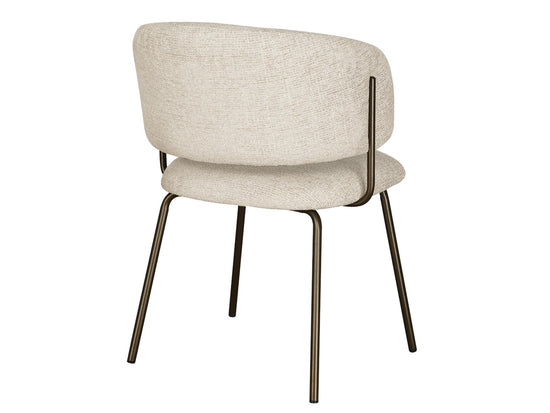 Lumi Dining Chair Camel Tweed / Matte Bronze Set of 2