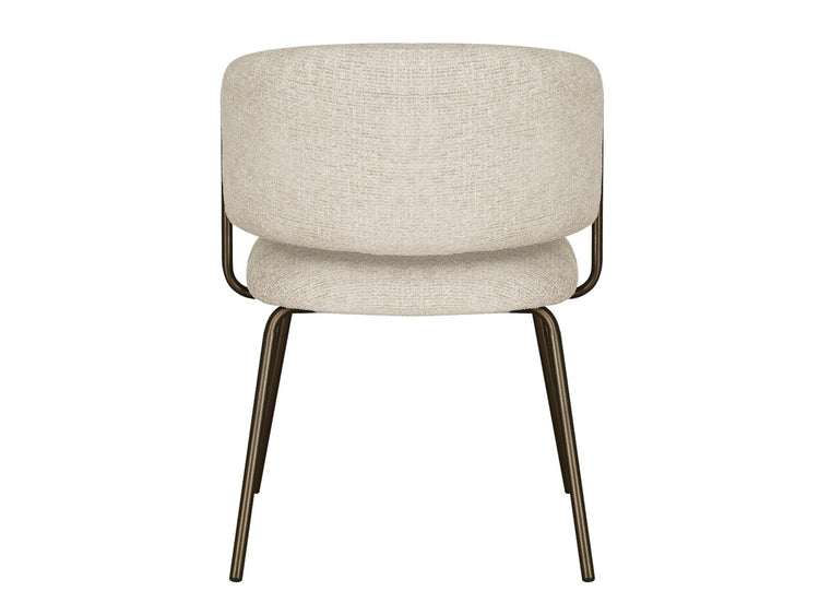 Lumi Dining Chair Camel Tweed / Matte Bronze Set of 2
