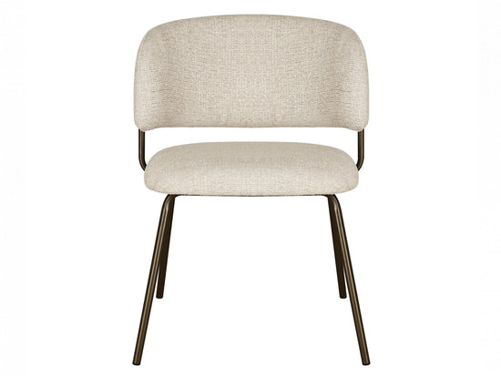 Lumi Dining Chair Camel Tweed / Matte Bronze Set of 2
