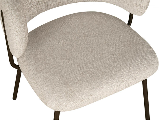 Lumi Dining Chair Camel Tweed / Matte Bronze Set of 2