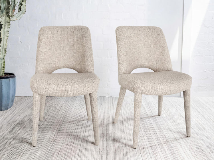 Amphi Dining Chair Camel Tweed Set of 2