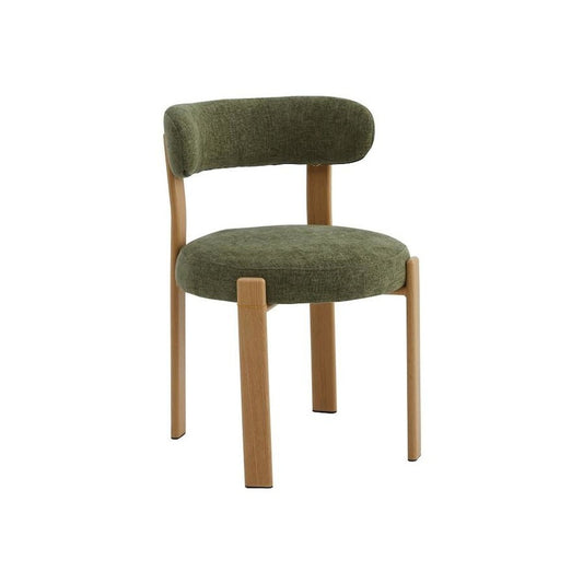 Camden Dining Chair – Olive Boucle