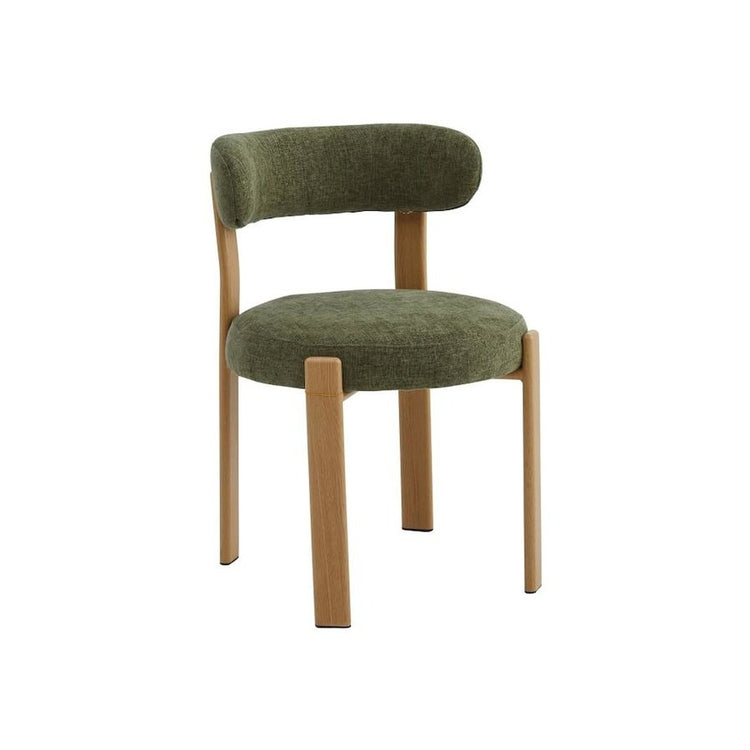 Camden Dining Chair – Olive Boucle