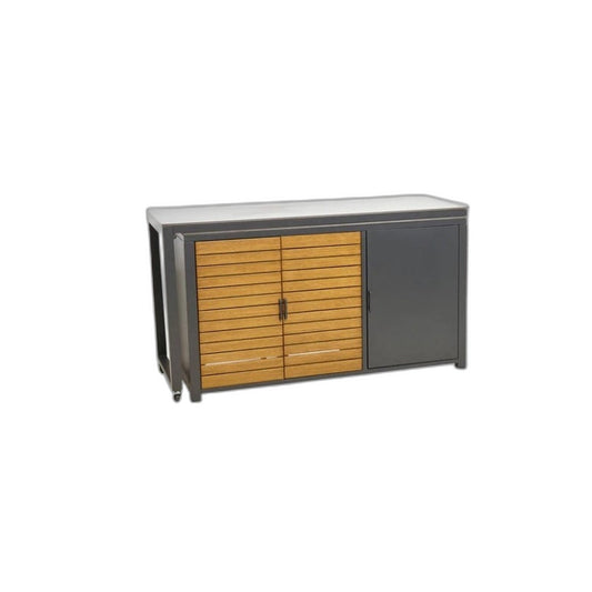 Outdoor All Weather Cucina Swivel Workstation – Closed Configuration