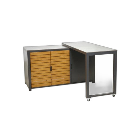 Outdoor All Weather Cucina Swivel Workstation – Extended Open Configuration