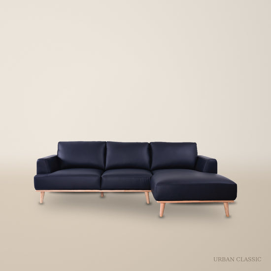 Milano Leather Chaise Sofa