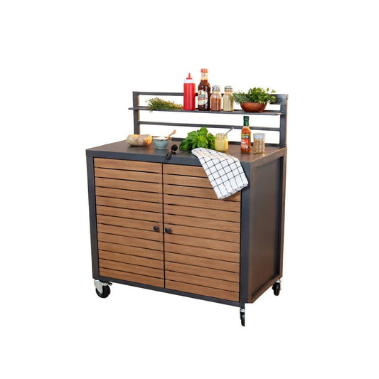 Outdoor All Weather Mini Cucina Storage Trolley