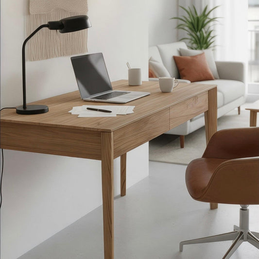 Talia Writing Desk styled in home office