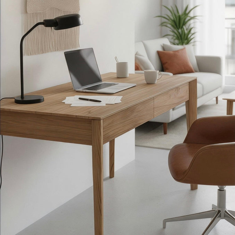 Talia Writing Desk styled in home office