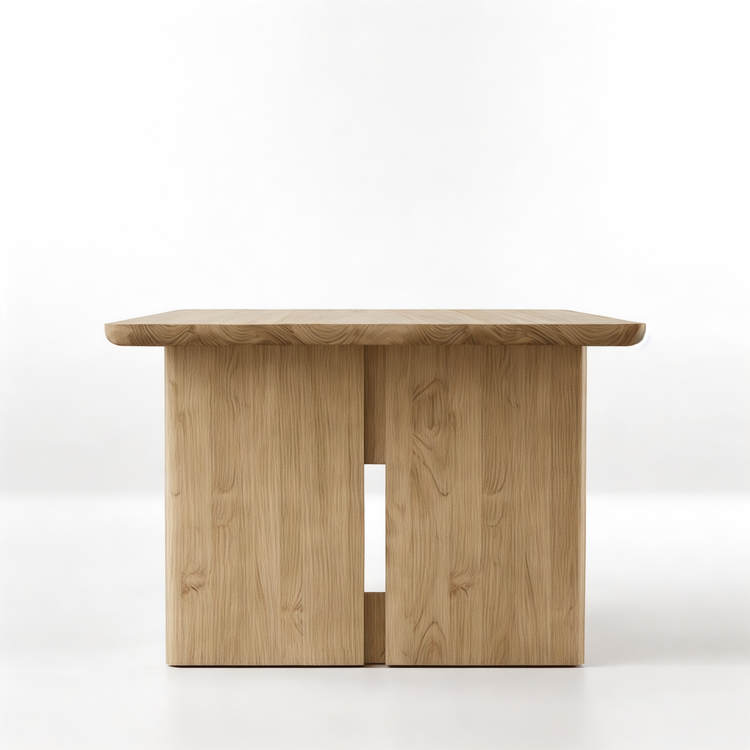 Mila Dining Table teak grain detail