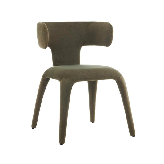 Taro Dining Chair – Green Fabric