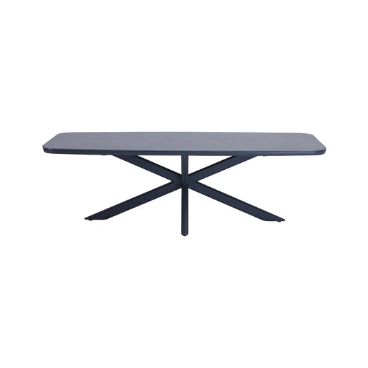 Tuscany Dining Table — Charcoal (Bottega Sintered Stone) with spider base