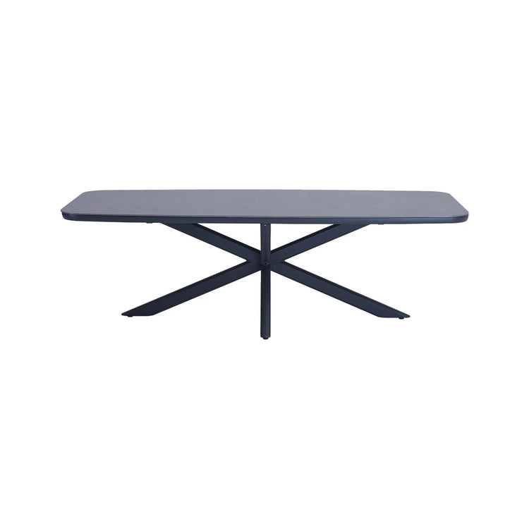 Tuscany Dining Table — Charcoal (Bottega Sintered Stone) with spider base